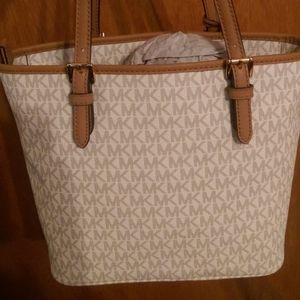 MK Jet Set Snap Pocket Tote